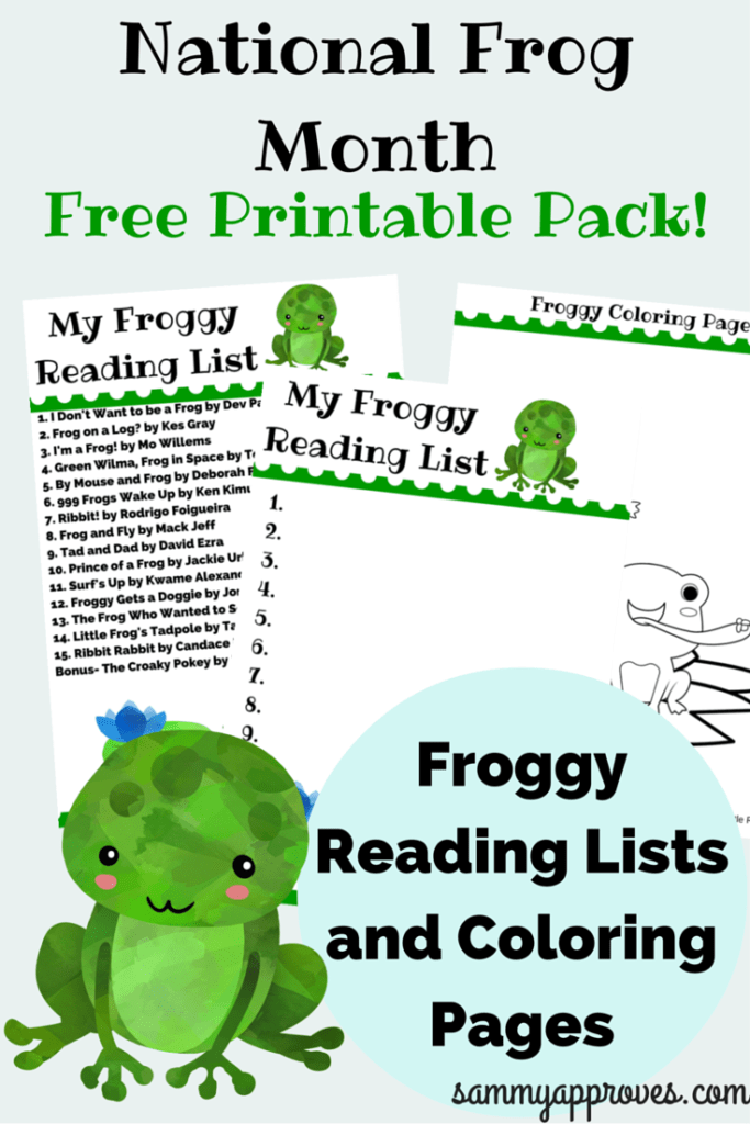 National Frog Month Reading List & Coloring Pack (1)