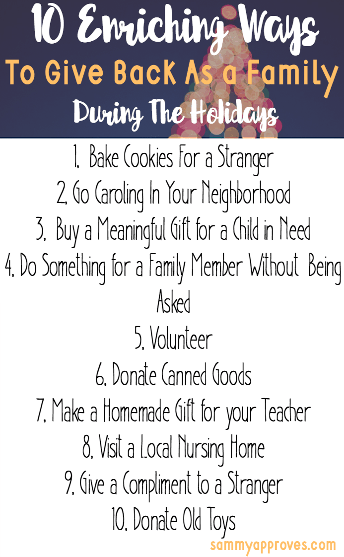 How Families Can Give Back During the Holidays How Families Can Give Back During the Holidays