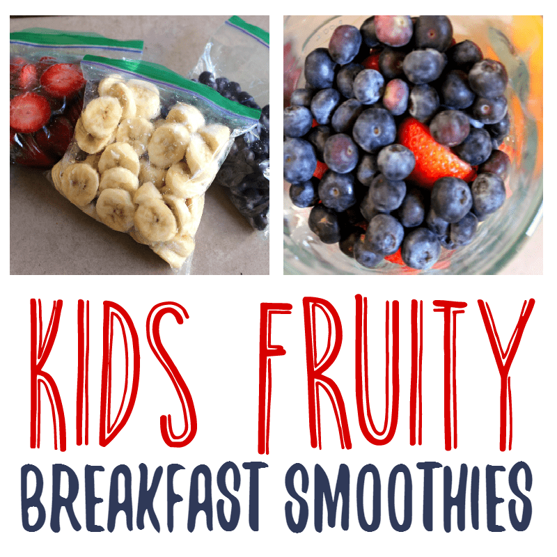 Kids Fruity Breakfast Smoothies- With Tampico