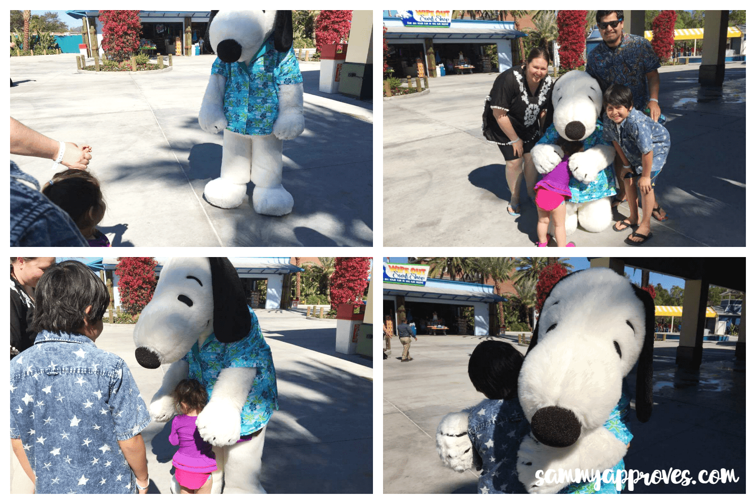 Family photo's with Snoopy at the grand re-opening of Knott's Soak City in Buena Park, CA Keep Your Family Cool at the Expanded Knott's Soak City: Buena Park, CA