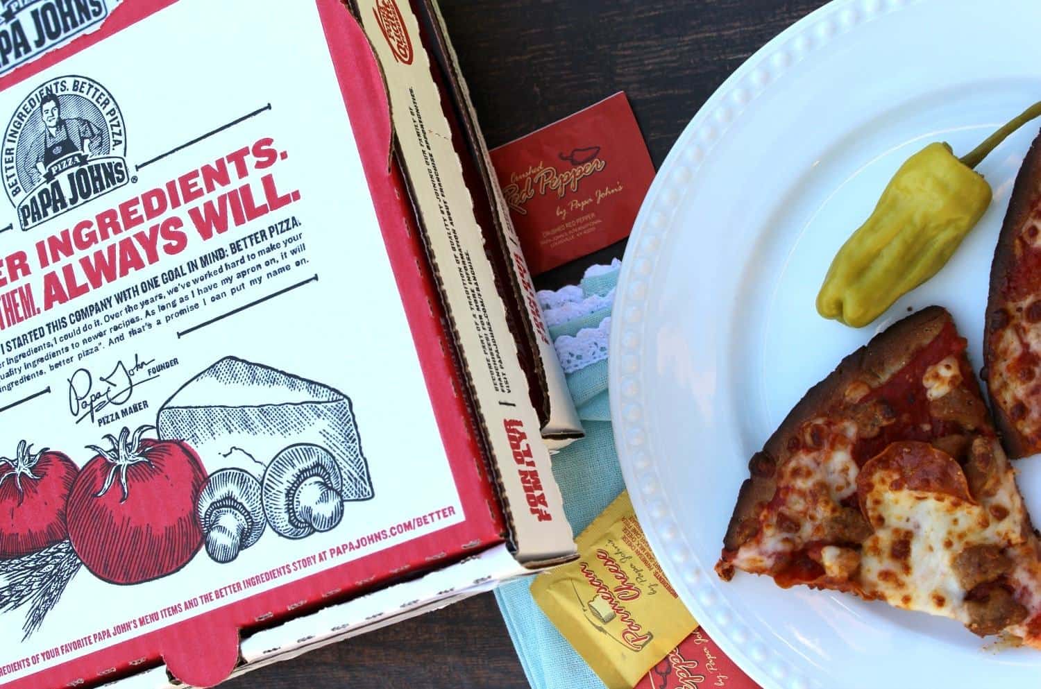Yummy gluten free pizza from Papa John's Last Minute Entertaining Ideas for Happy Guests! - Plan Without Stress