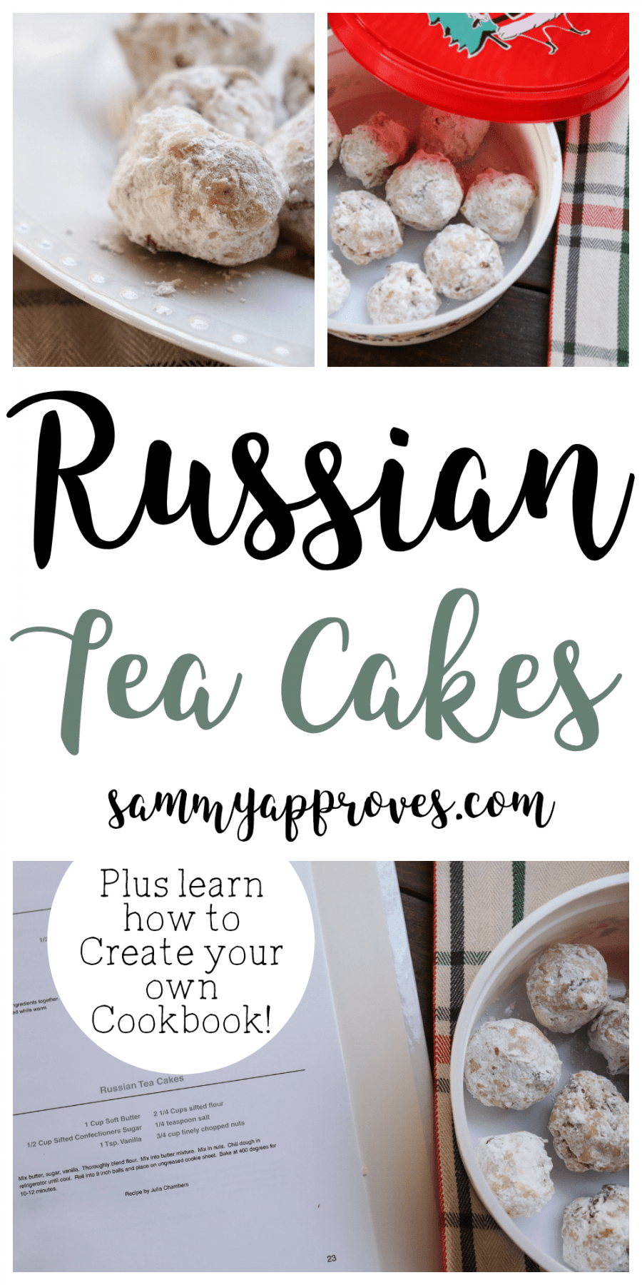 Easy recipe for Russian Tea Cakes Russian Tea Cakes with CreateMyCookbook