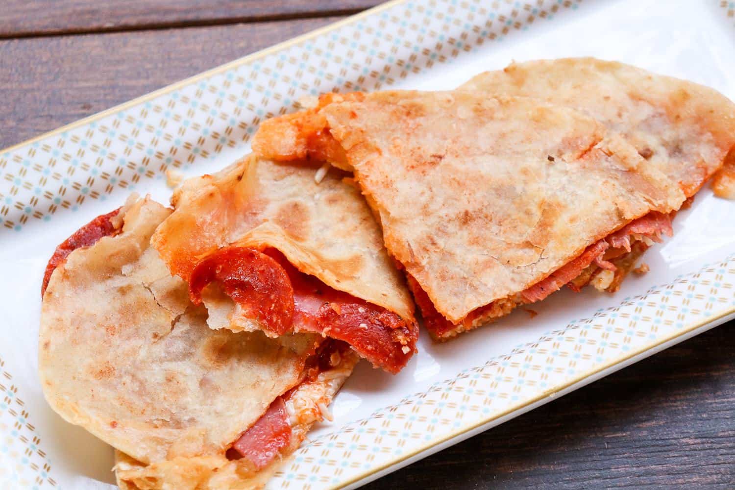 Meat Lovers Pizza Quesadillas | Great Game Day Appetizer
