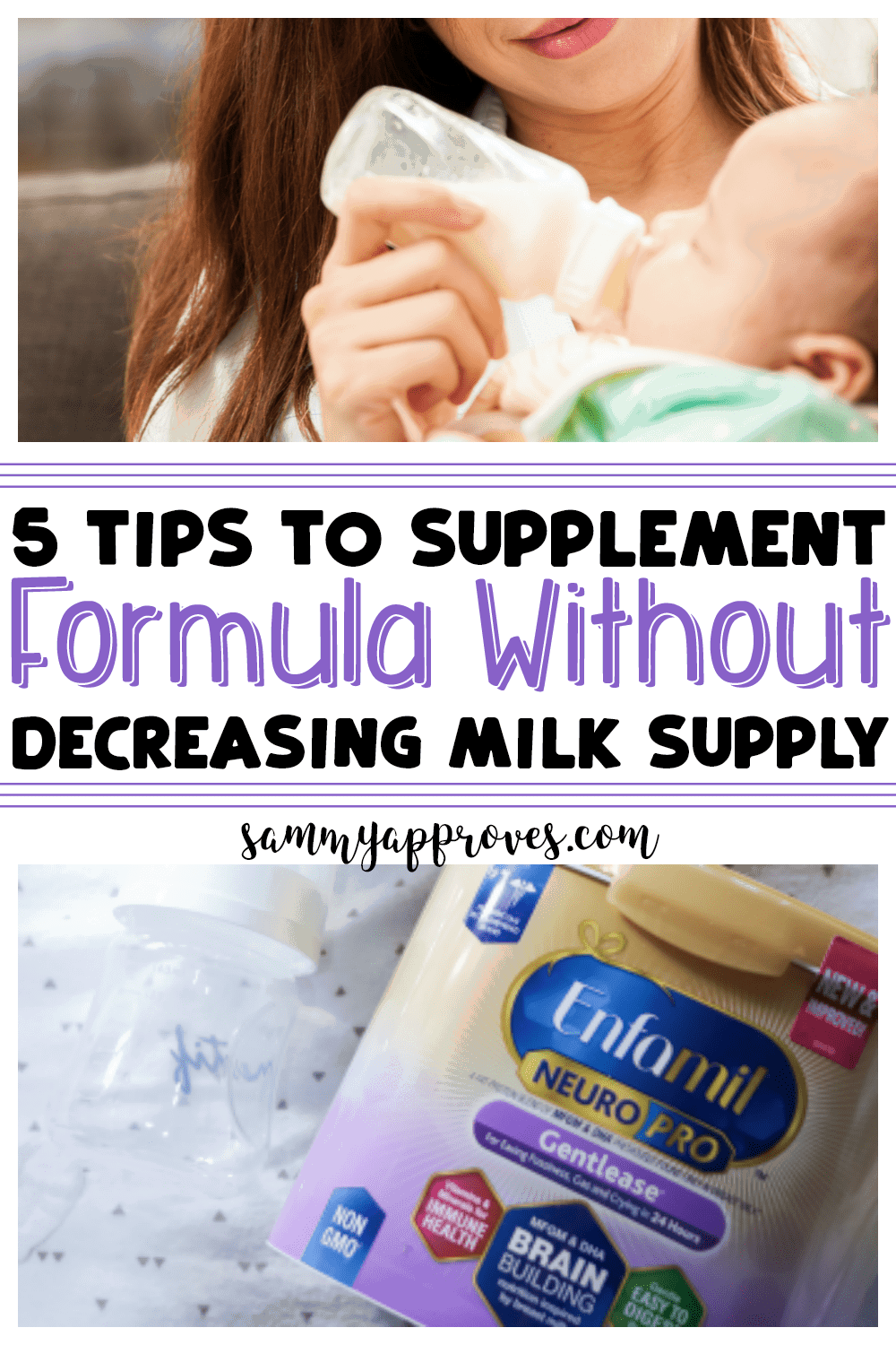 nursing and supplementing with formula