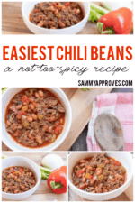 Ground Beef Chili Beans | Not too Spicy Recipe