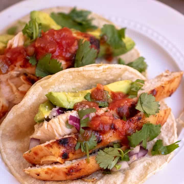 Marinated Grilled Chicken Tacos