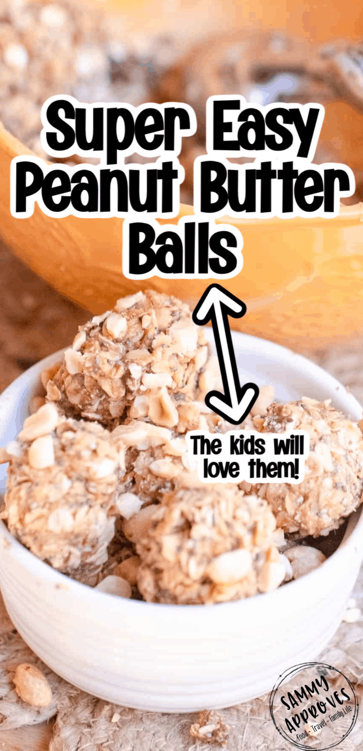 Easy Peanutty Peanut Butter Balls | Back to School Lunch Idea