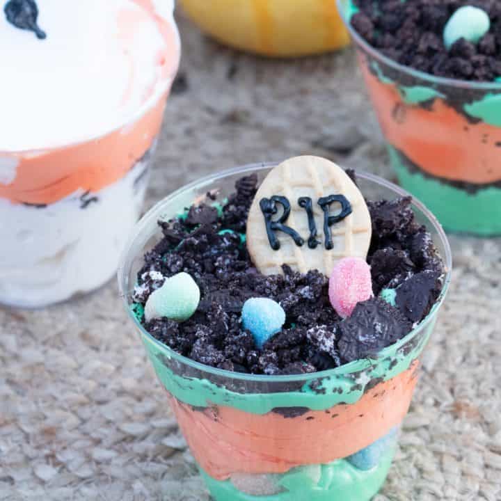Halloween Cheesecake Mousse Cups