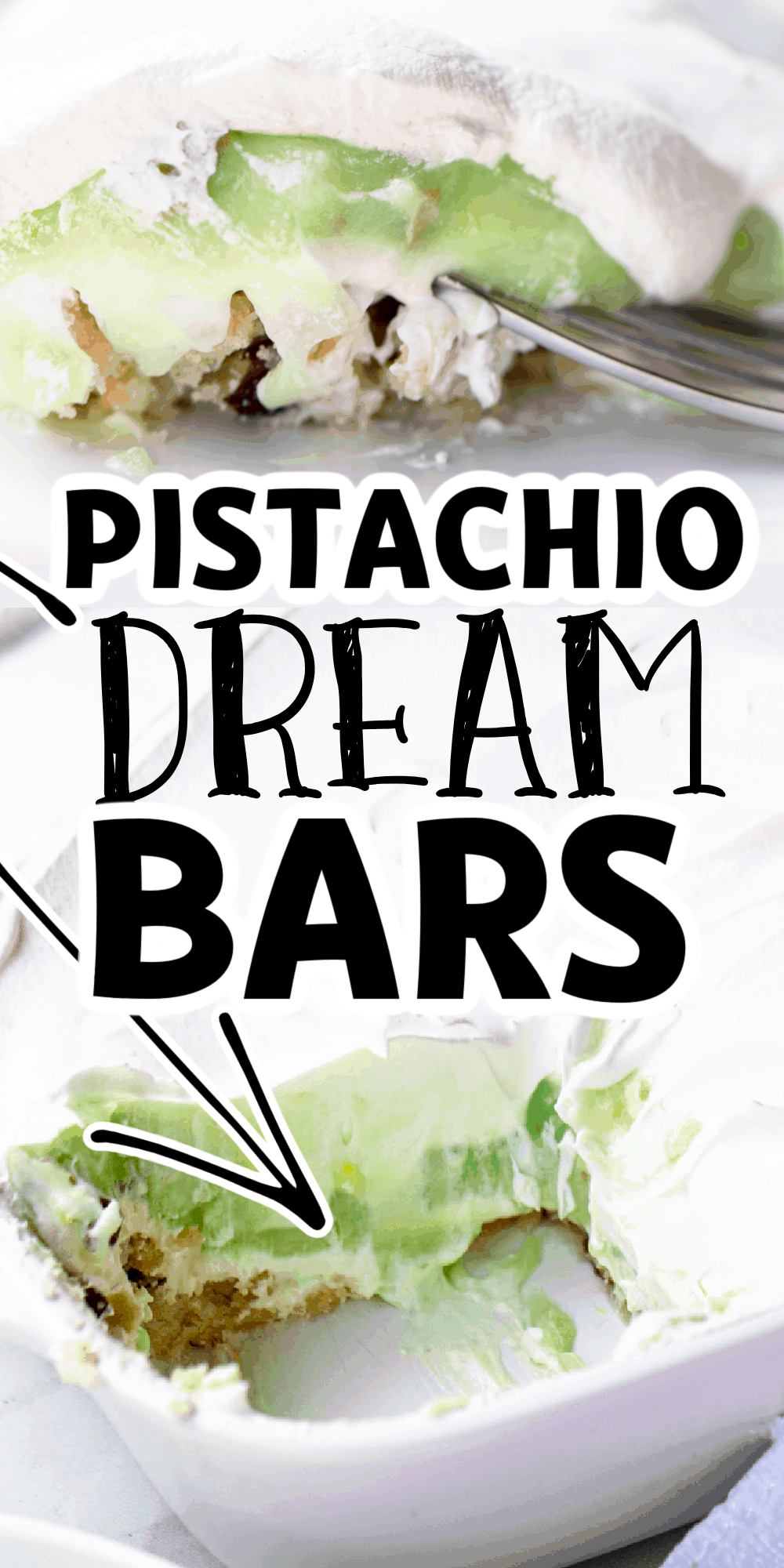 Pistachio Dream Bars - Easy Whipped Cream Dessert
