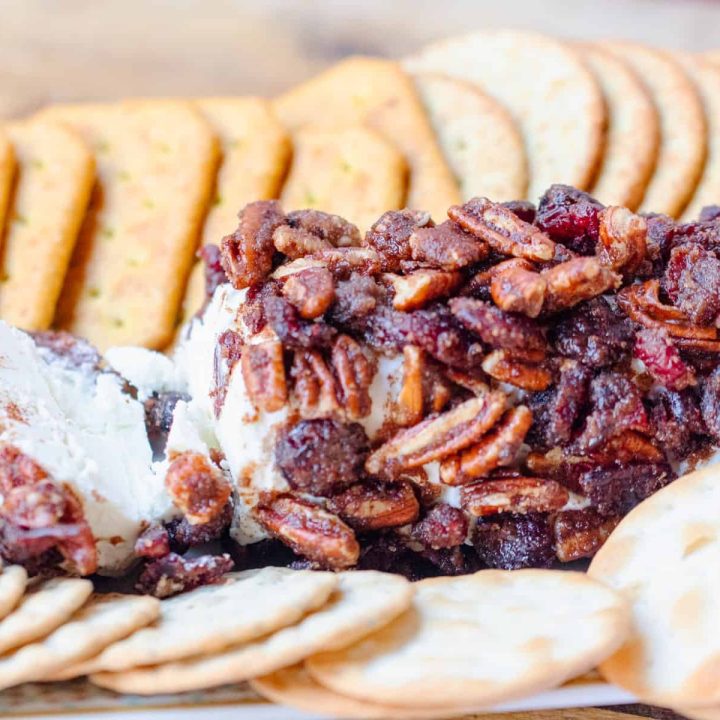 Cranberry Pecan Goat Cheese Log