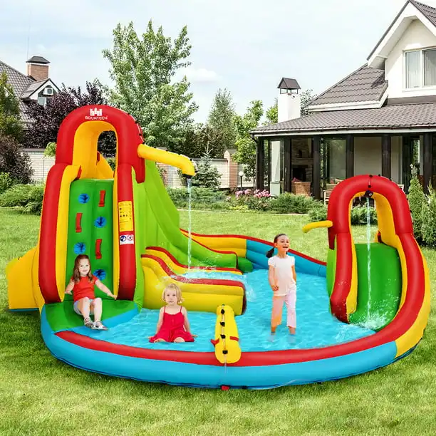 Gymax Kids Gift Inflatable Water Slide