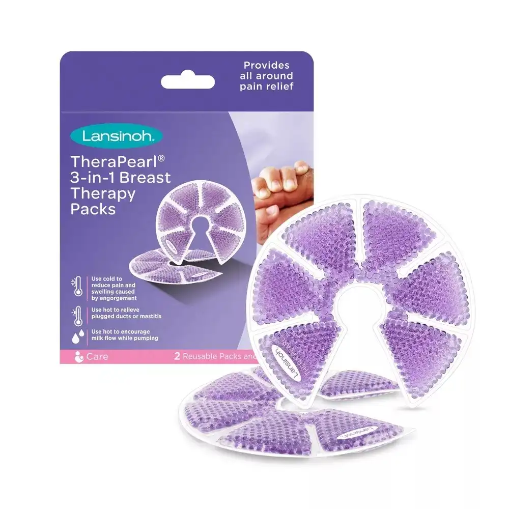 Lansinoh Therapearl 3-in-1 Breast Therapy Packs with Soft Covers