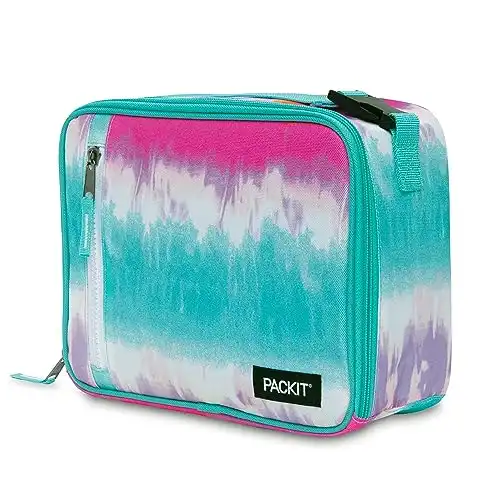 PackIt Freezable Classic Lunch Box Cooler, Tie Dye Sorbet