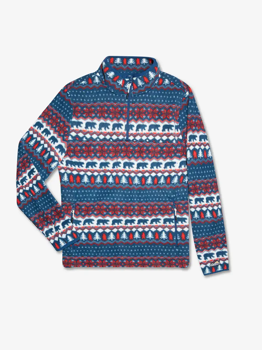 The Bearly Wild Fleece Quarter-Zip Sweater - Chubbies