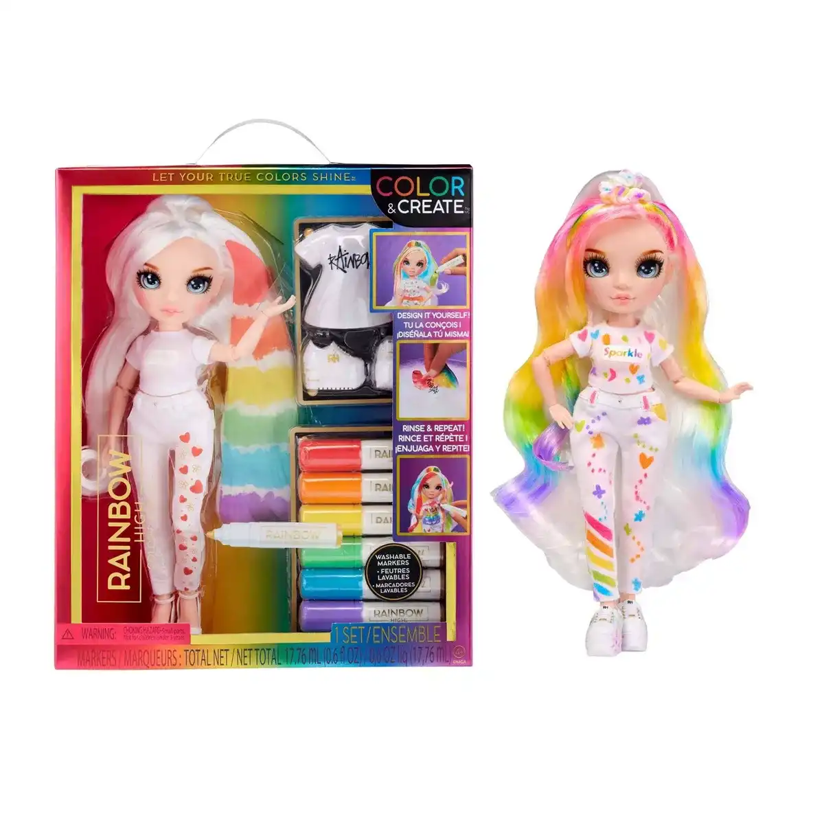 Rainbow High Color & Create DIY Fashion Doll
