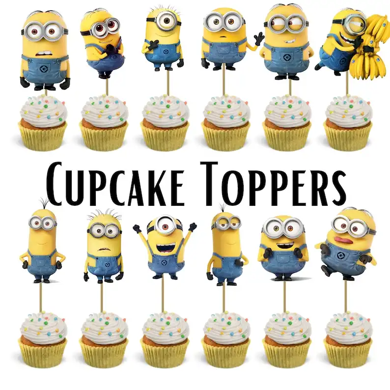 Minions Cupcake Toppers