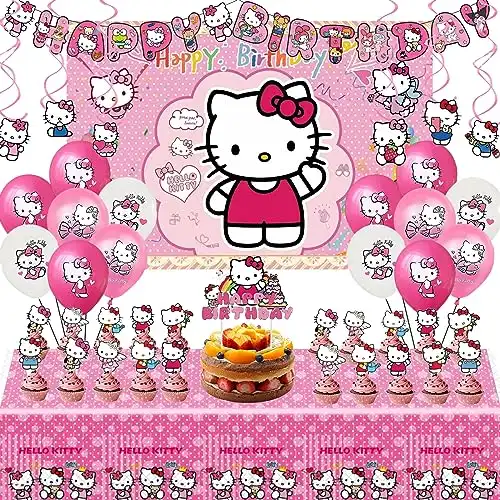 Kitty Birthday Party Supplies Pack