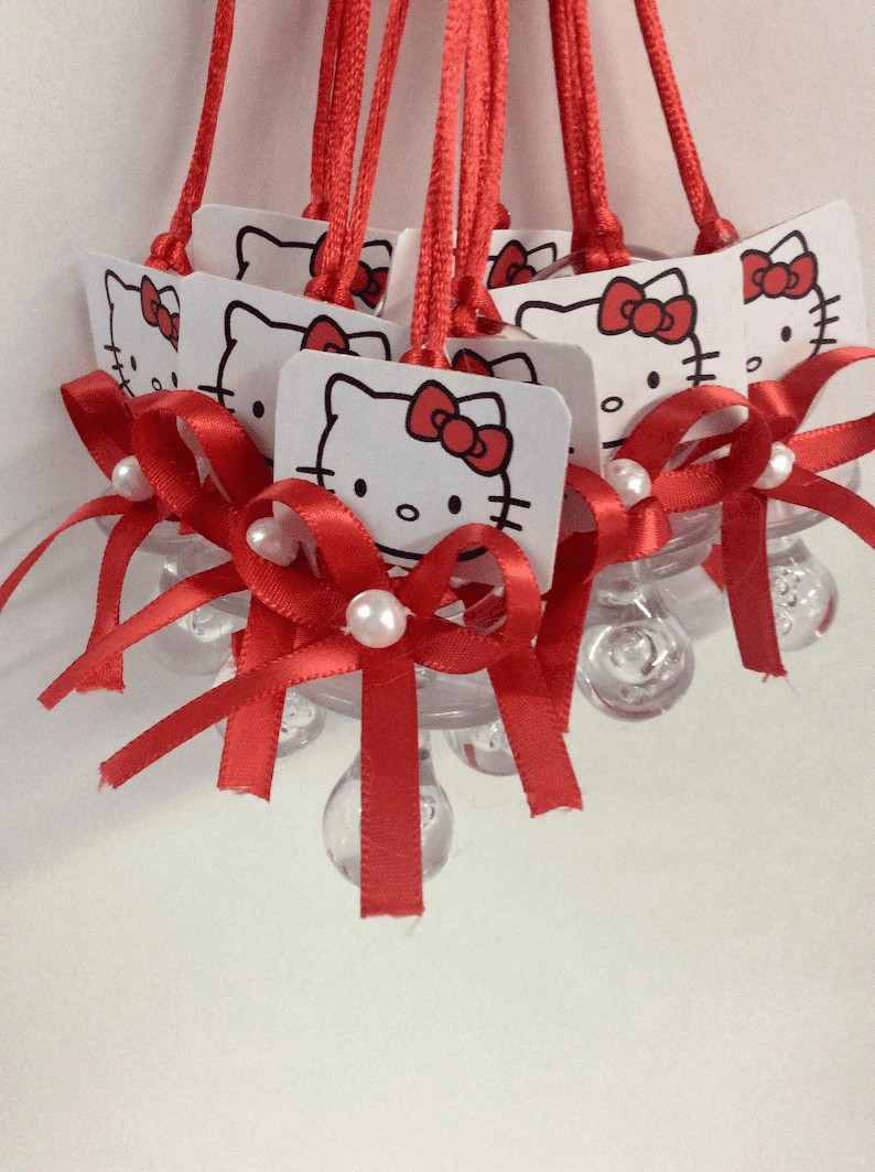 Kitty Baby Shower Necklace Game