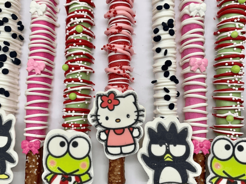 Hello Kitty Sanrio Chocolate Covered Pretzels