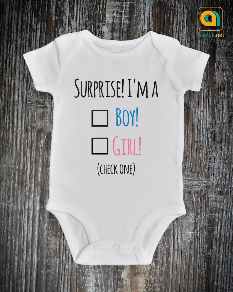 Surprise I Am a Boy/girl Onesie