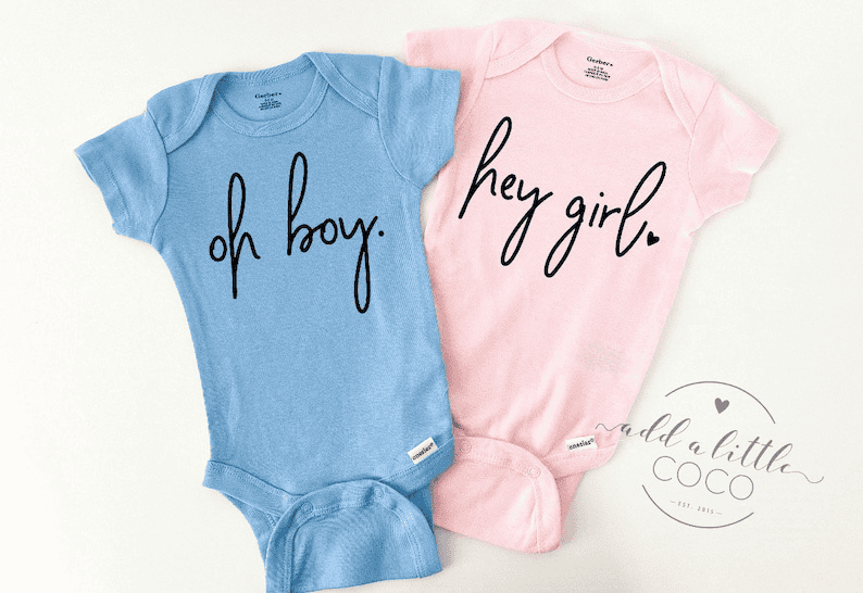 Gender Reveal Party Onesies