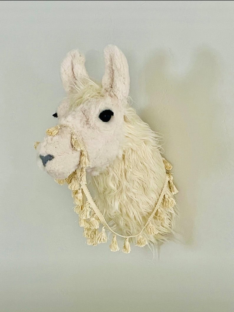 Cream Llama Boho decor