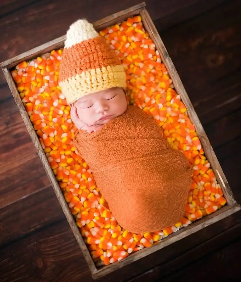 Newborn Candy Corn Hat