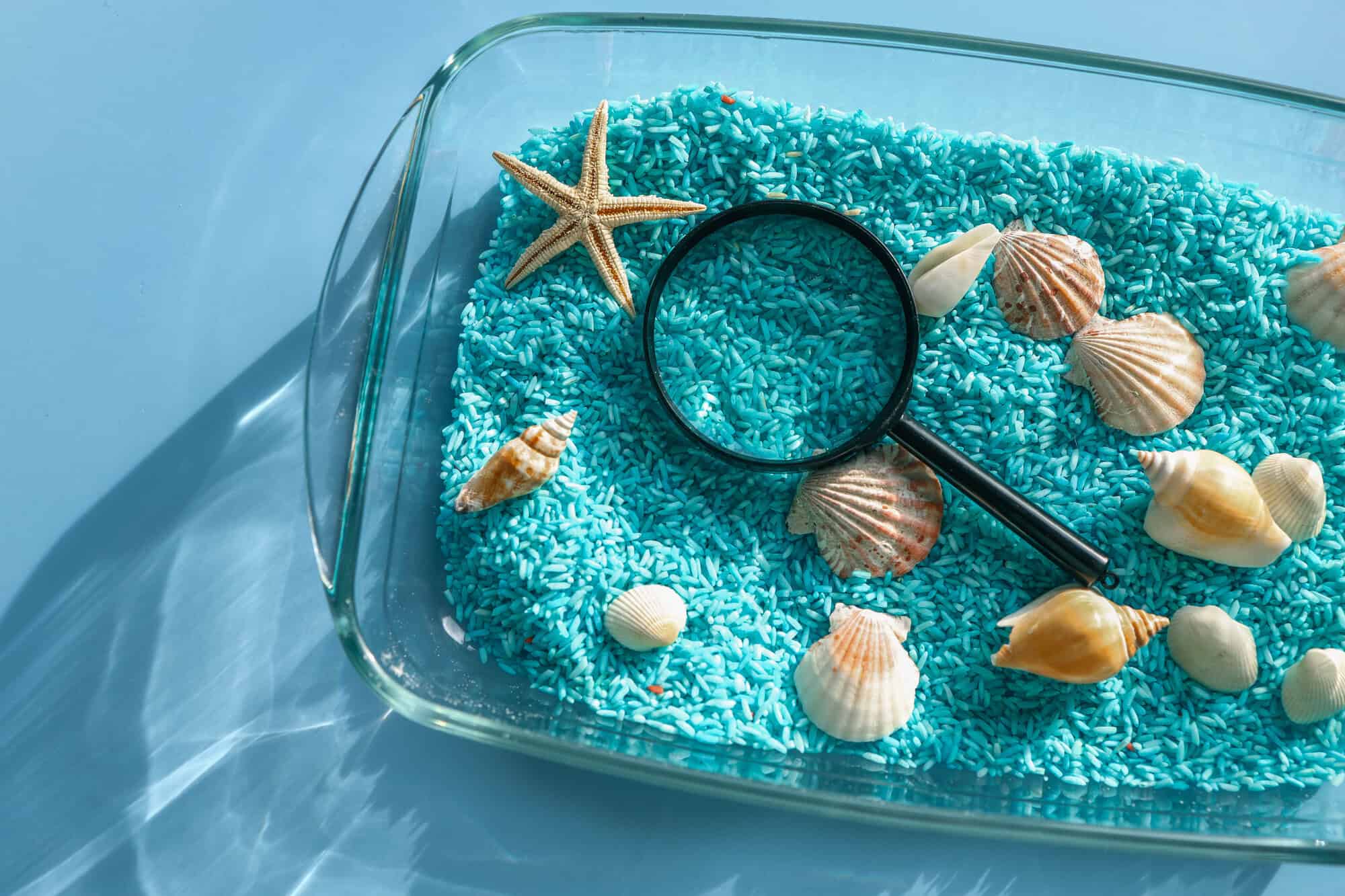 Sensory bin, idea for child development.