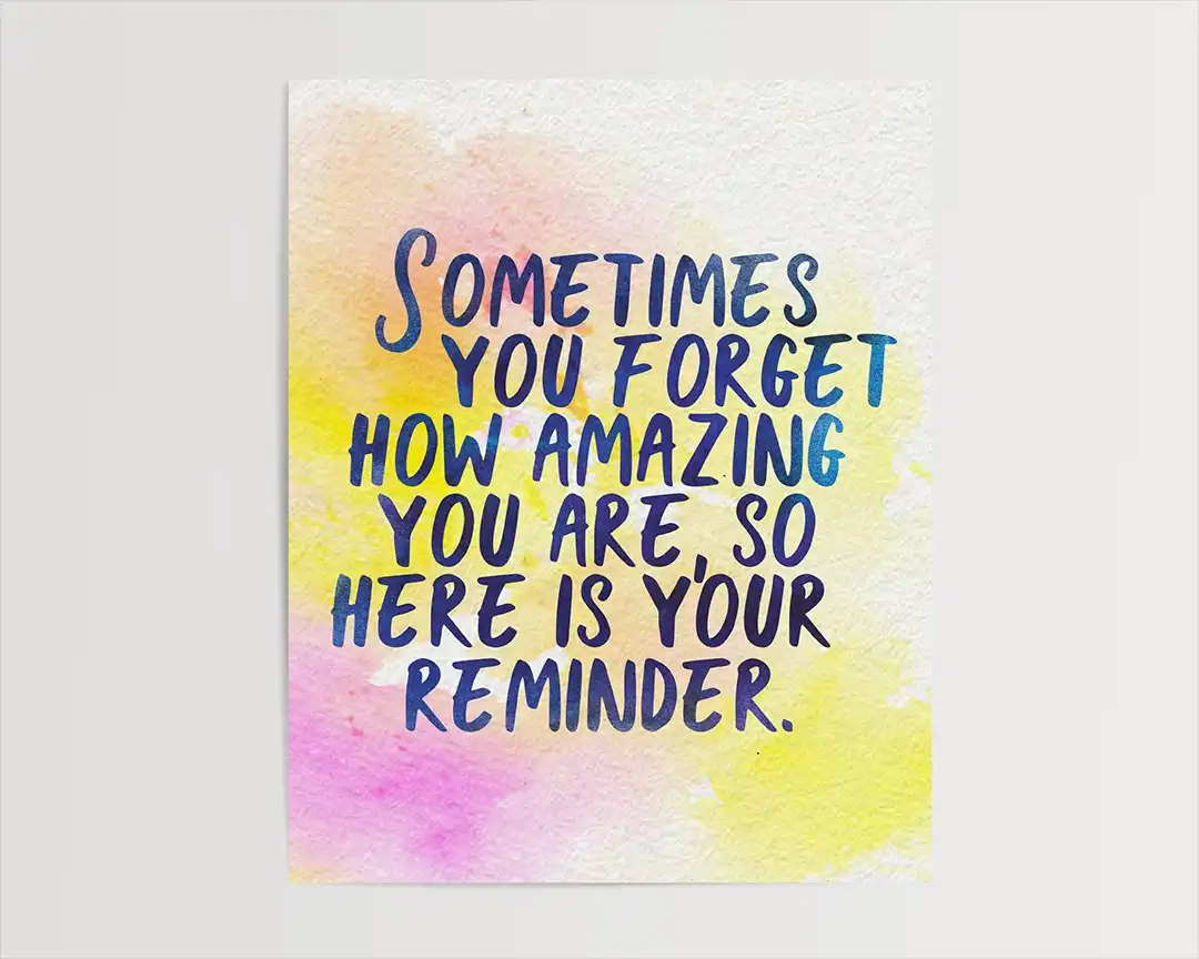 Sometimes You Forget Art Print Lucky Dog Design Co.