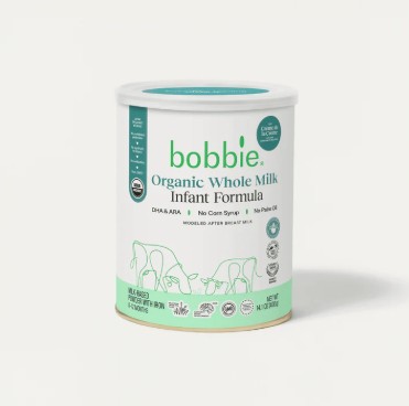 Bobbie Organic Whole Milk Infant Formula