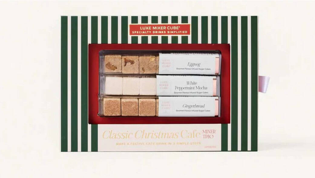 Classic Christmas Cafe Trio: Holiday Coffee & Tea Mixers Teaspressa