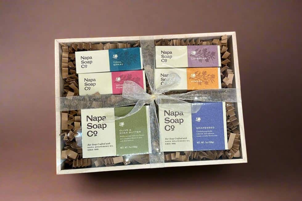 Gift Basket - Half Dozen Soaps Napa Soap Company