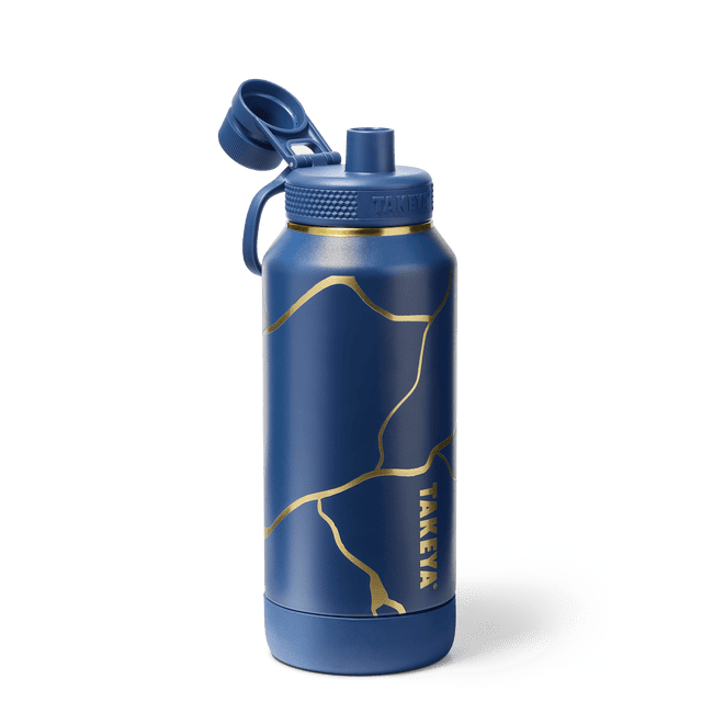 32oz Kintsugi Water Bottle with Spout Lid Takeya USA