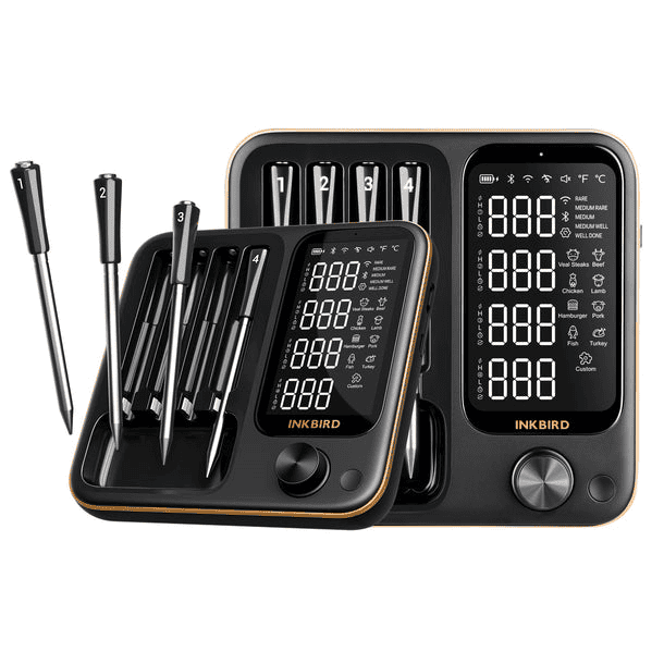 INKBIRD 4-Probe Wireless Smart Meat Thermometer INT-14-BW