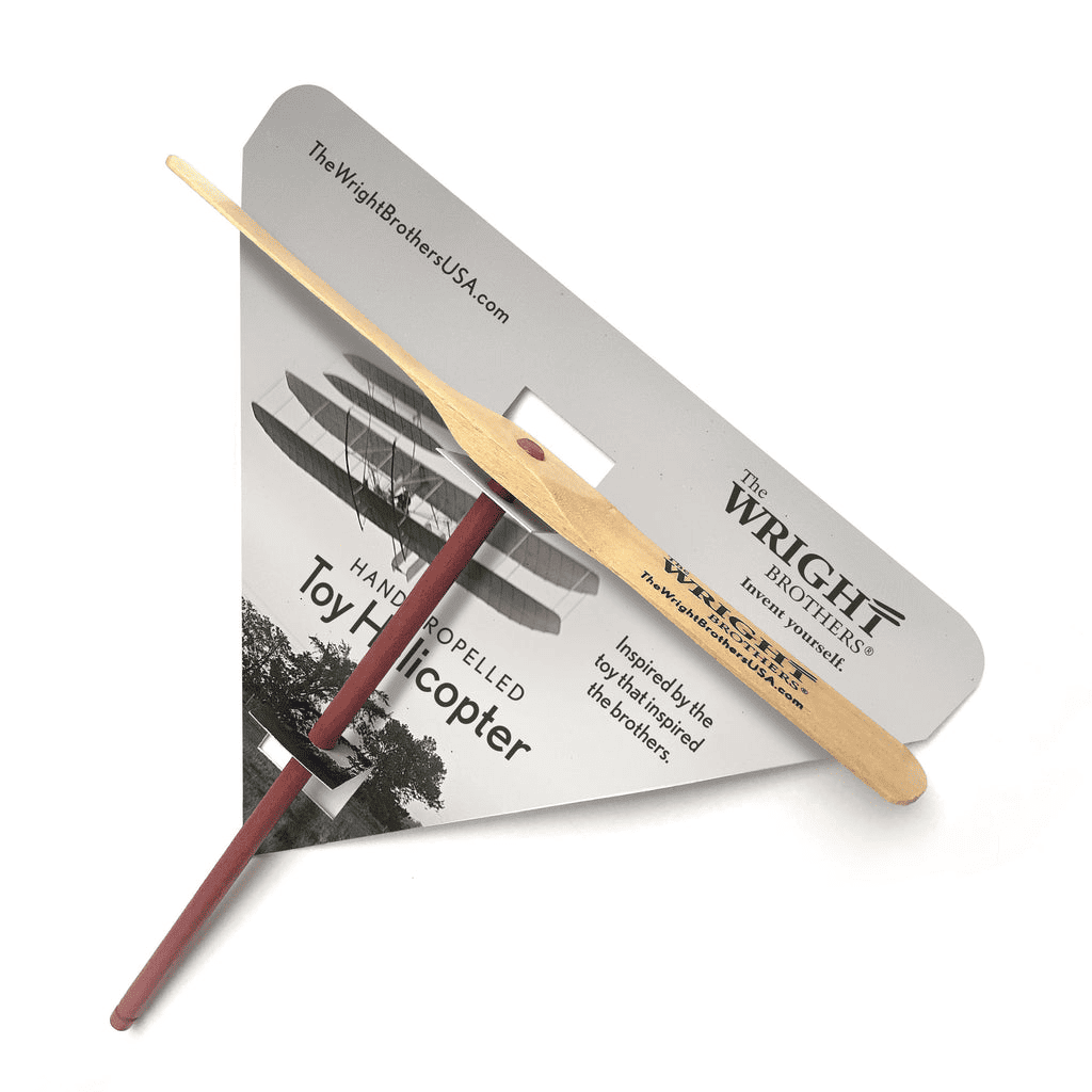 Wright brothers Hand-propelled toy helicopter