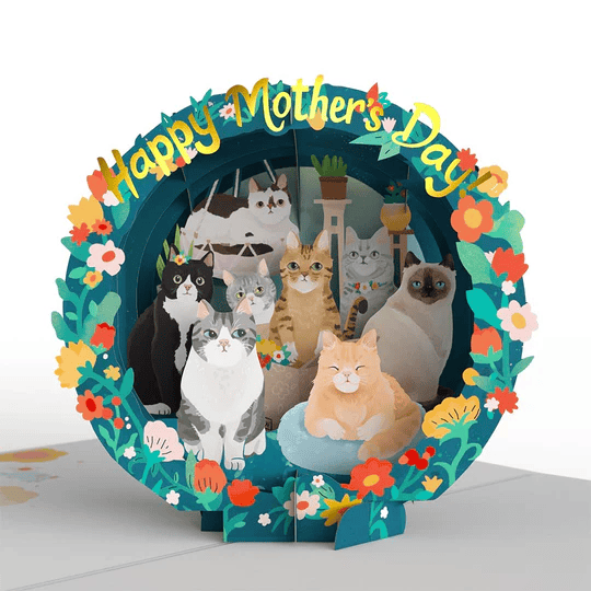 Flower Cat Mother's Day Card | Flower Card for Cat Moms | Lovepop